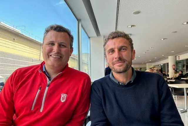 S2G Director Larsen Mettler and Ocean 14 Capital Ltd Principal Piers Lakin in Barcelona.