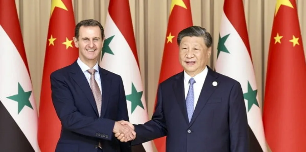 China and Syria formed a "strategic partnership" after their respective presidents Xi Jinping and Bashar al-Assad met in Hangzhou last year.