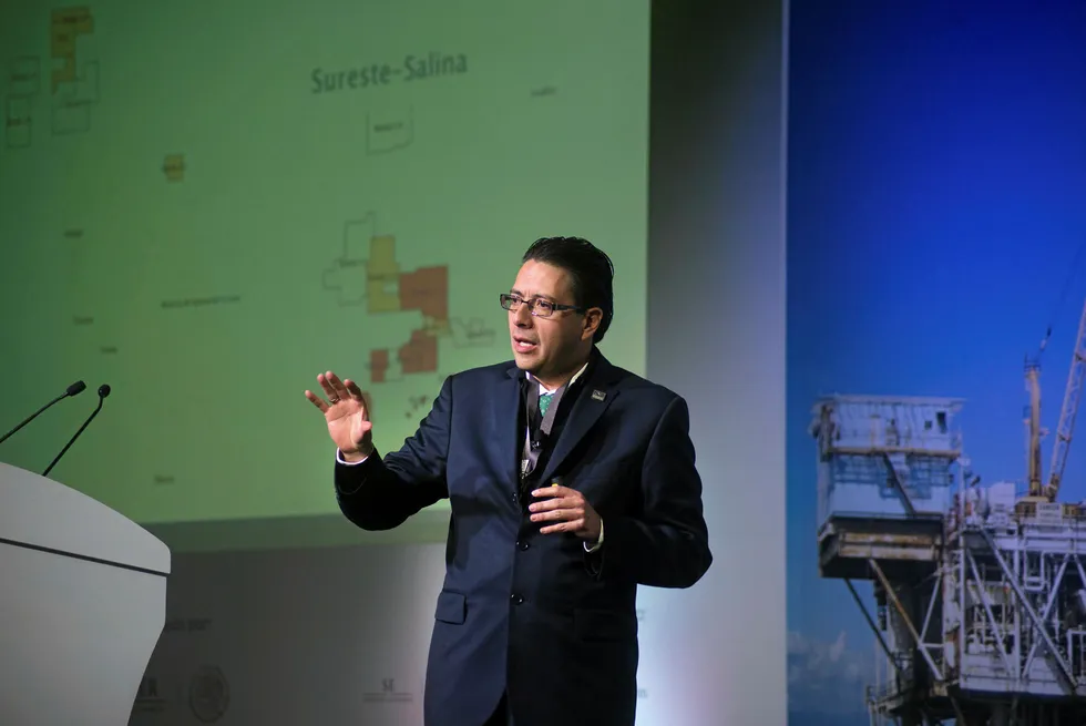 Expectations: Mexico's National Hydrocarbons Commission (CNH) president commissioner Juan Carlos Zepeda Molina