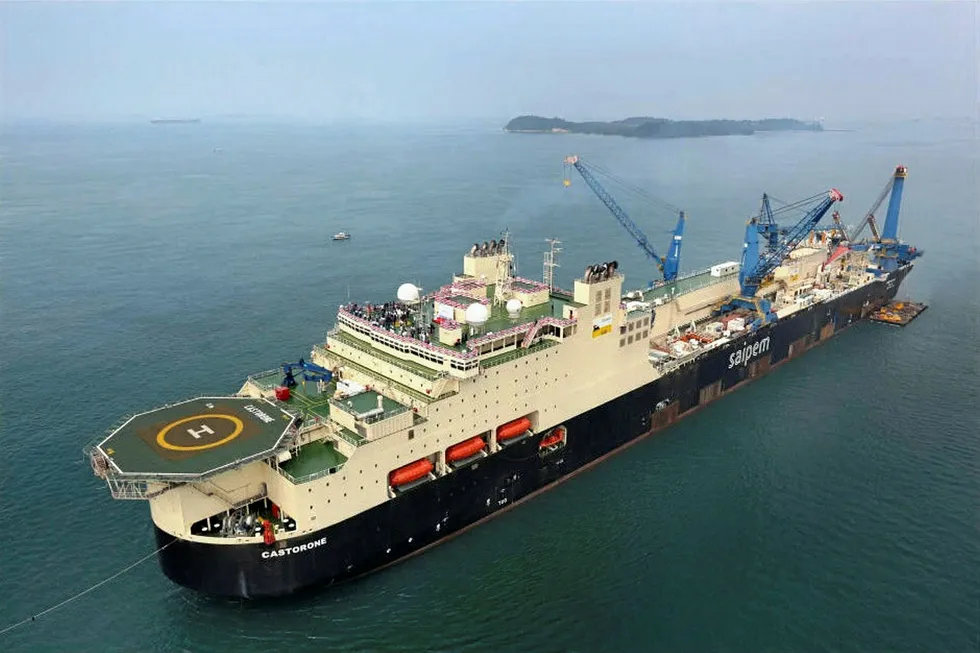 Saipem's Castorone deep-water pipelaying vessel