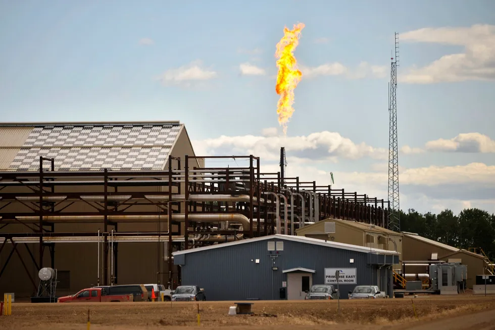 Canadian Natural Resources' Primrose heavy oilfield in Alberta, Canada.