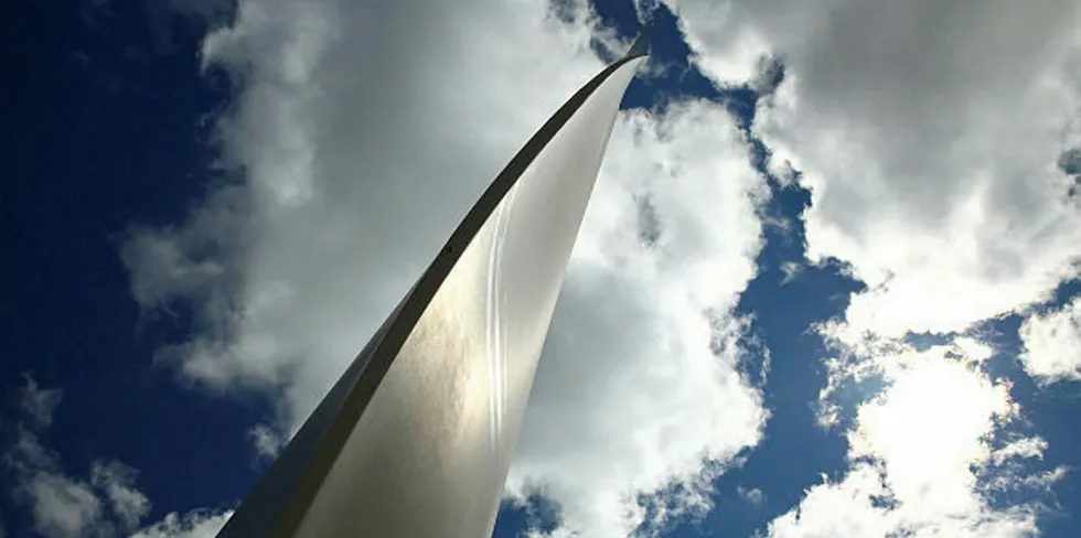 Blade of a wind turbine at Taralga project in Australia