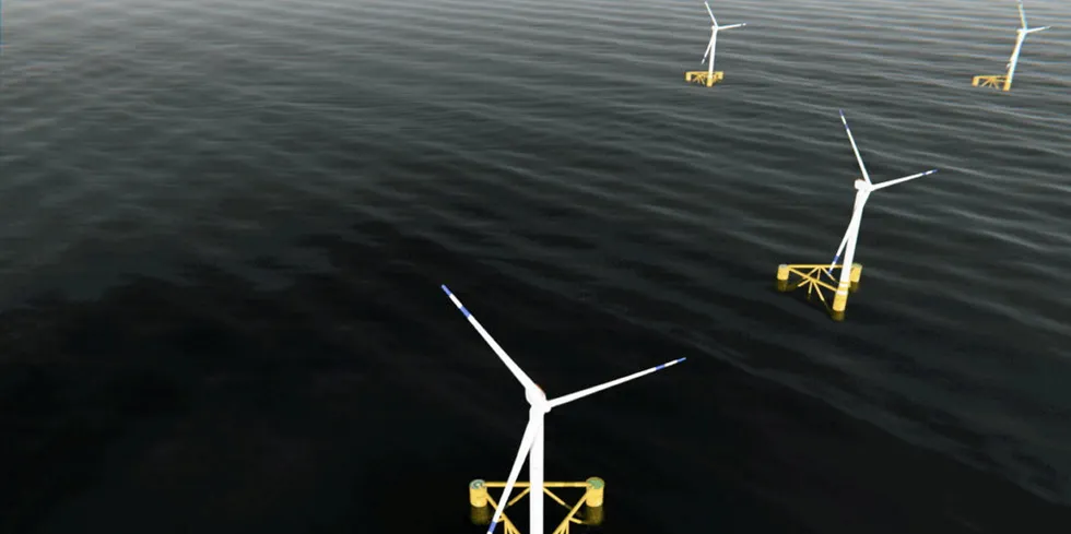 CGI of array of Odfjell Oceanwind Deepsea Semis