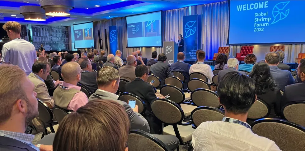 The audience at Global Shrimp Forum 2022.
