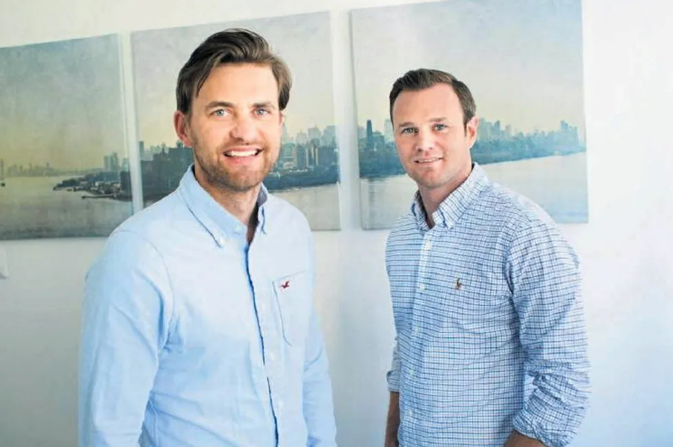 Kjetil Haga and Simen Landmark, founders of investment fund Bluefront Equity.