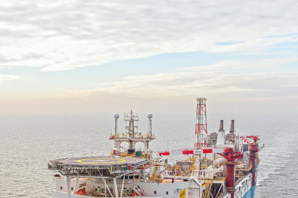 Hopes: the Aoka Mizu FPSO, centrepiece of Hurricane Energy's Lancaster field off the UK