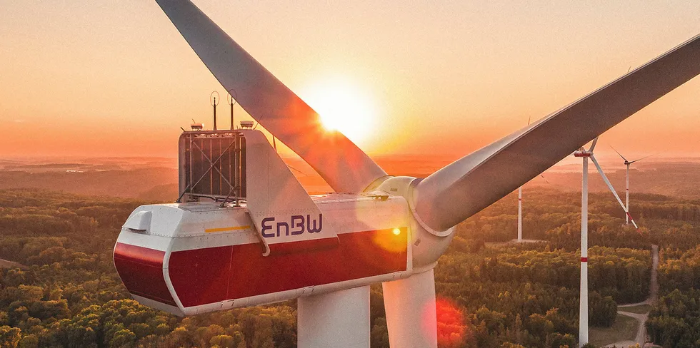 EnBW Onshore Windpark Langenburg . EnBW.