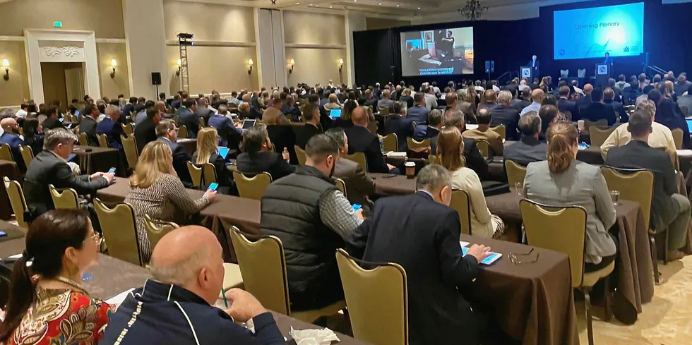 GSMC 2020 opening plenary in Orlando, Florida. Outside: FW Bryce's Keith Moores.
