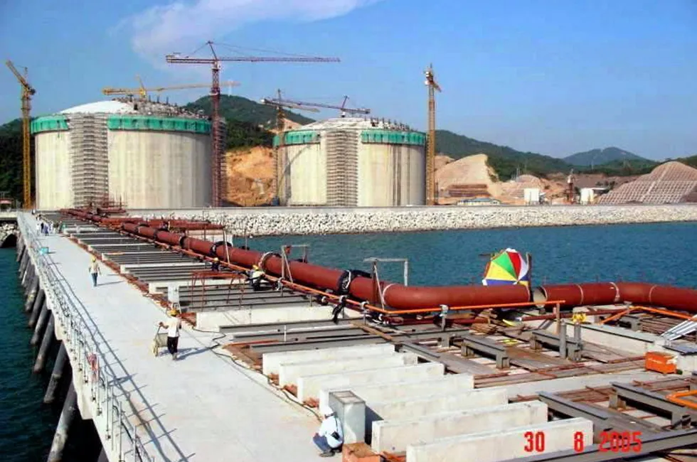 CNOOC-operated Dapeng LNG terminal in Guangdong