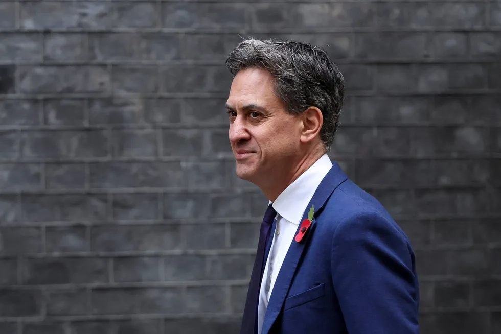 UK Energy Secretary Ed Miliband.