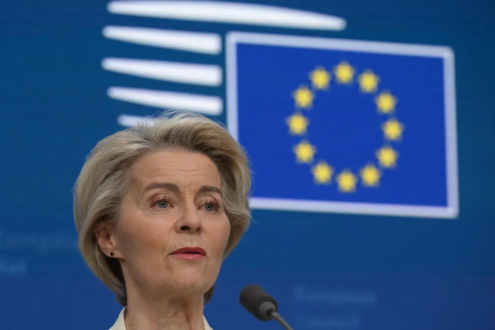 President of the European Commission Ursula von der Leyen.
