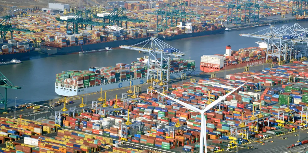 The Port of Antwerp.