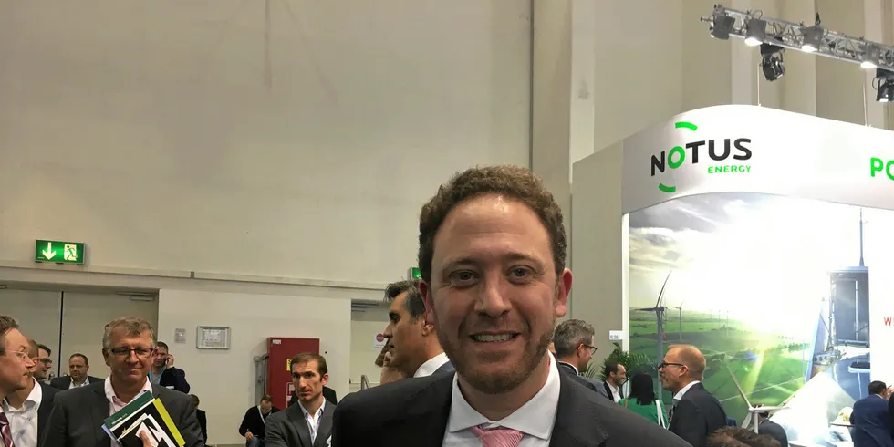 Sebastian Kind at the Global Wind Summit.