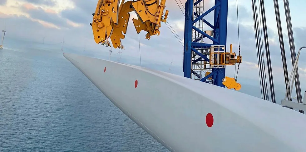 Turbine installation underway at EA1.