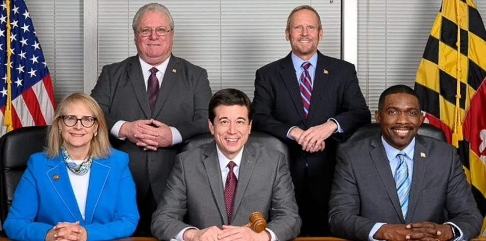 Maryland PSC commissioners Herman, O'Donnell, Chairman Stanek, Commissioners Richard and Linton