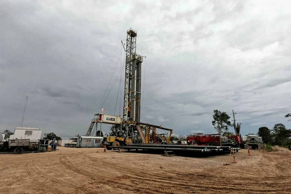 Cosecha: an Ecopetrol rig in the Cosecha block in northern Colombia