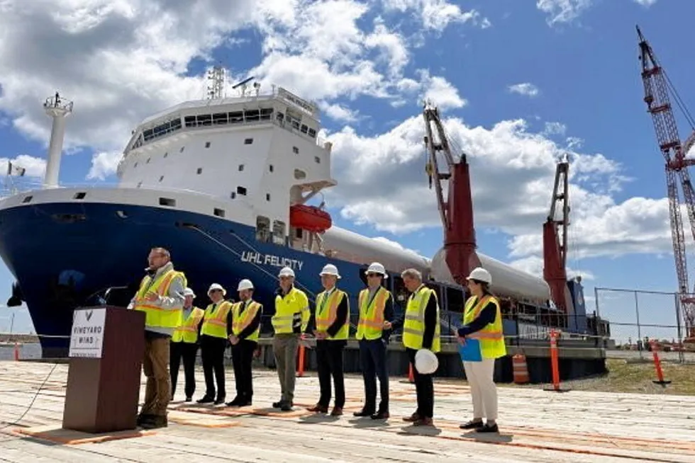Delivery of first components for Vineyard Wind, the debut commercial-scale US project.