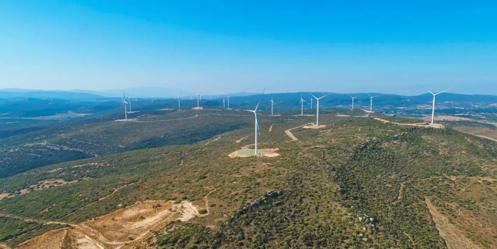 Wind farm with Nordex turbines