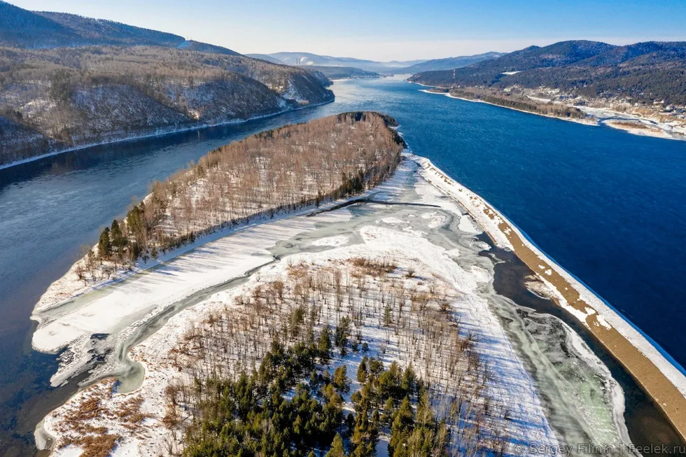 Unexplored riches: Yenisey River delta in the Krasnoyarsk region in Russia that hosts Vostok Oil's oil and gas blocks