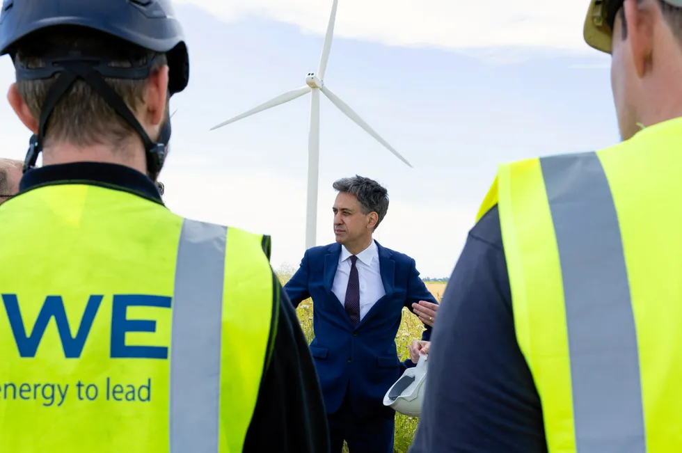 UK energy secretary Ed Miliband is hoping to deliver 60GW of offshore wind capacity by 2030.
