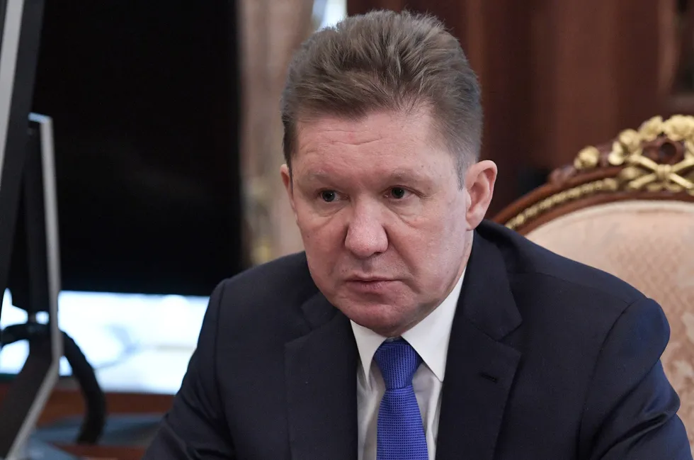 Reality check: Gazprom executive chairman Alexei Miller.