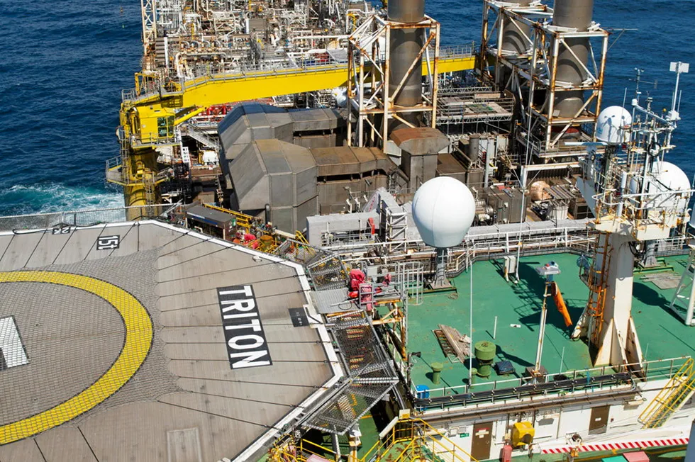Triton FPSO operated by Dana Petroleum.