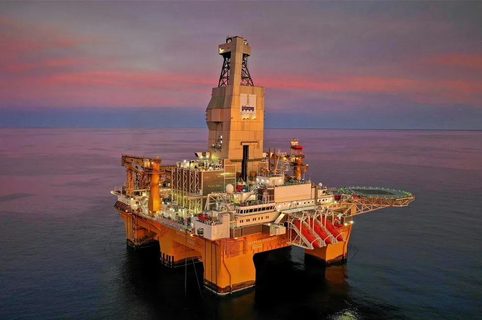 One of Odfjell Drilling's fleet, the semi-submersible Deepsea Nordkapp