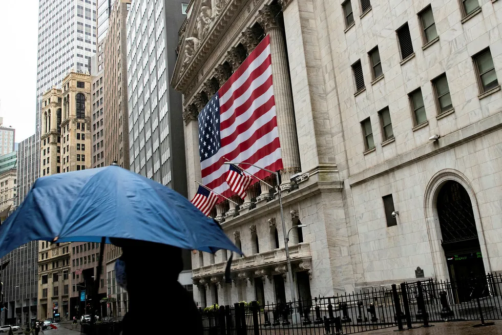 Trading: the NYSE in lower Manhattan