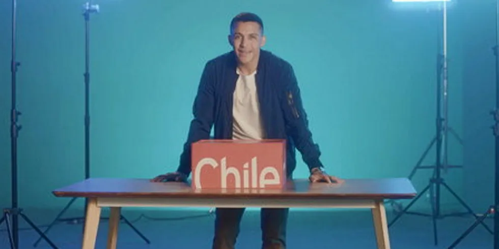 World Cup star Alexis Sanchez in Chilean food promotion campaign Unboxing Chile.