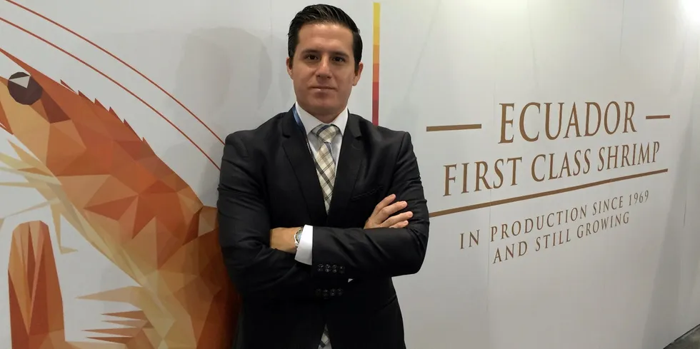Jose Antonio Camposano, president of Ecuador's National Chamber of Aquaculture, is keen to pass on the wealth of experience in exports and international marketing to future shrimp industry leaders.