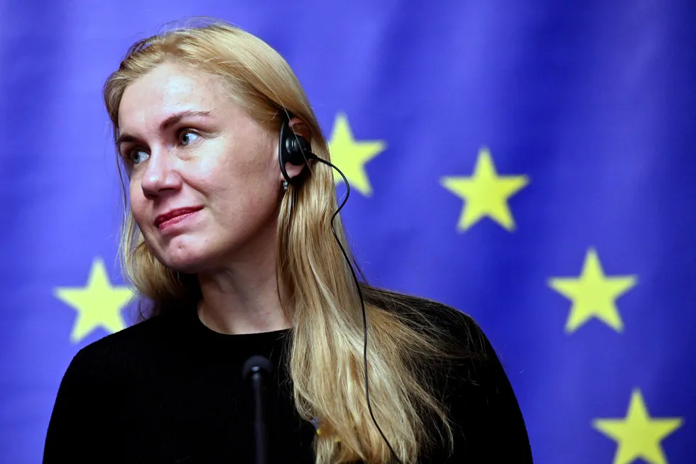 Assurances: European Commission Energy Commissioner Kadri Simson.