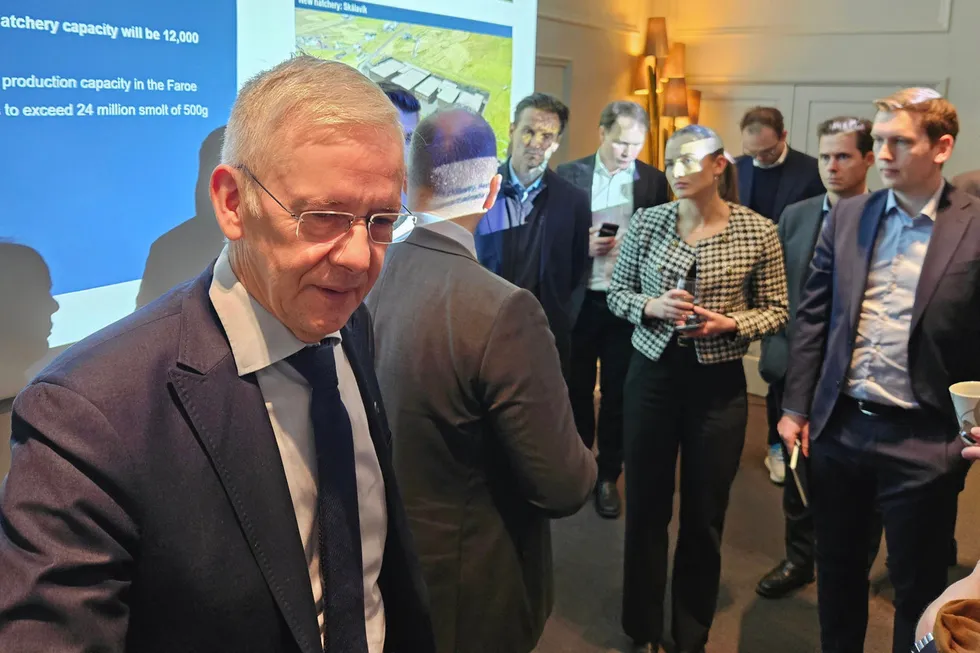 Regin Jacobsen is CEO at Faroes-based salmon farmer Bakkafrost.