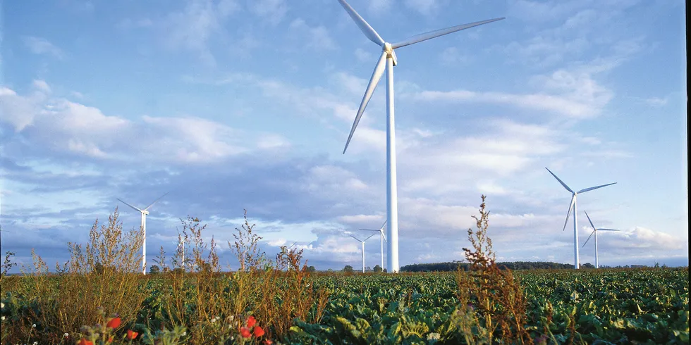 Vestas turbines at Zagórze in Poland