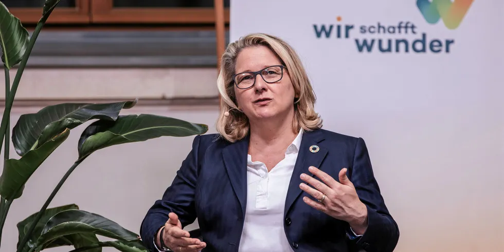 German environment minister Svenja Schulze