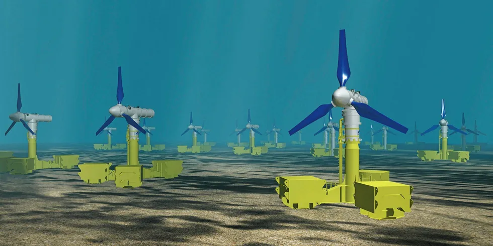 A rendering of the MeyGen array