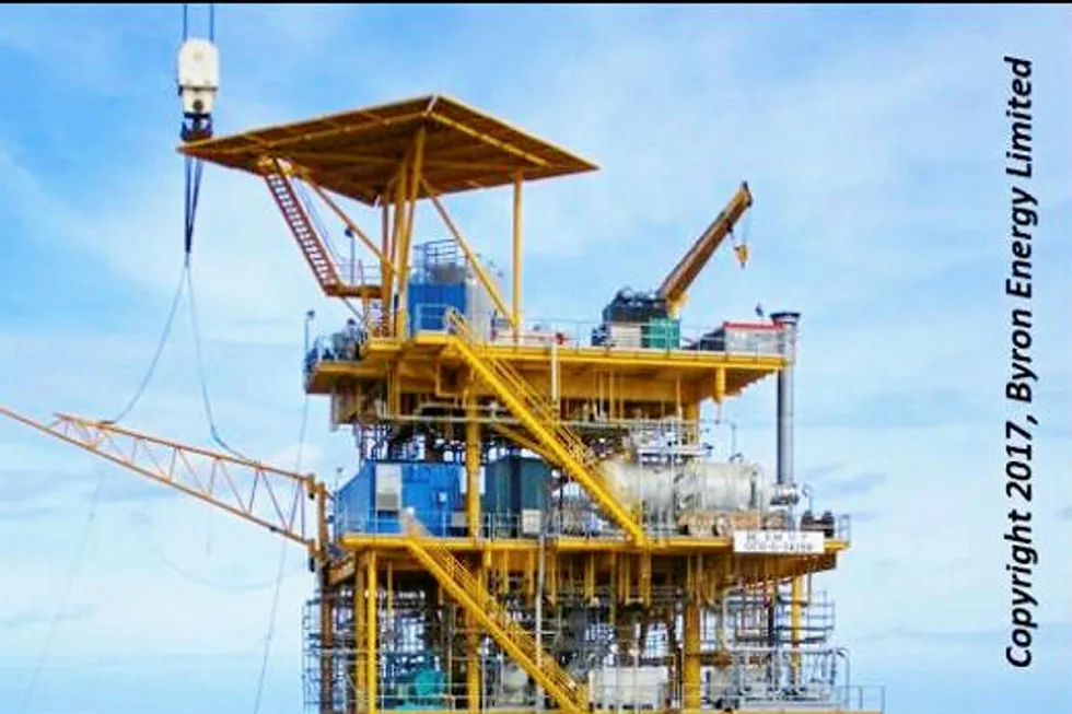 Gulf of Mexico development: the SM 71 platform