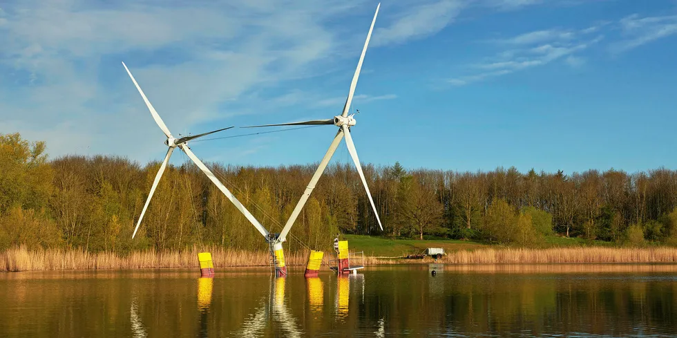 EnBW and Aerodyn's double-rotor floating wind prototype