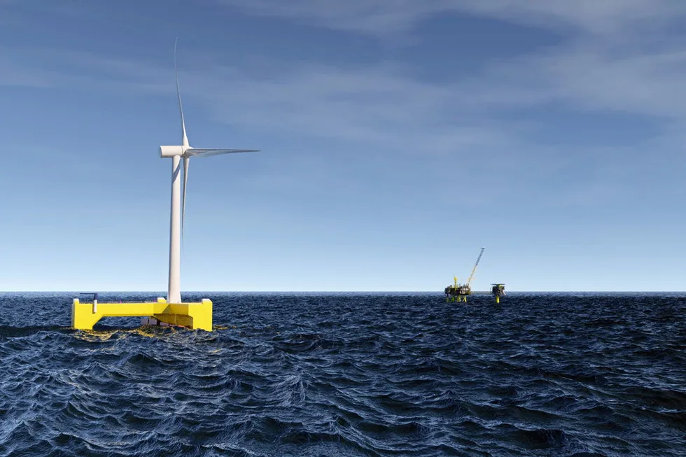 Concept: Floating Power Plant uses wave absorbers to increase power production and consistency and can store electrolysers, hydrogen and fuel cells