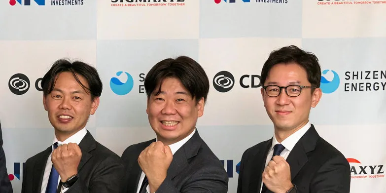 Shizen's founders (left to right) Ken Isono, Kenji Kawado and Masaya Hasegawa.