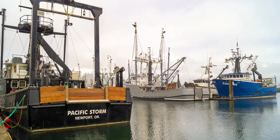 Fishing vessels in Newport, Oregon.