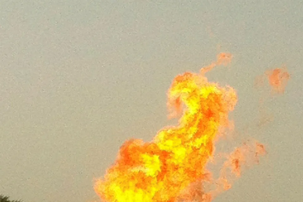 Onshore operations: the Adam West X-1 flare
