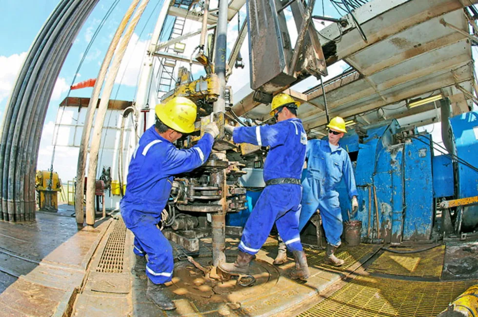 Drilling activities at Kazakhstan’s Karachaganak field.