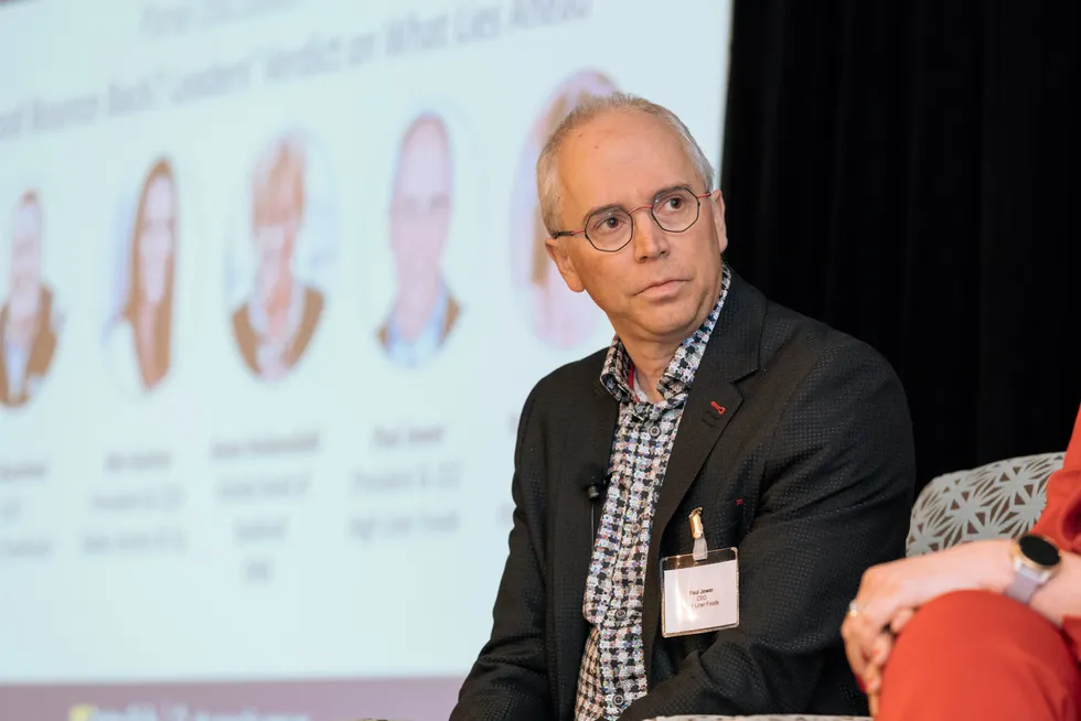 High Liner CEO Paul Jewer at the IntraFish Seafood Leadership event Boston 2024.