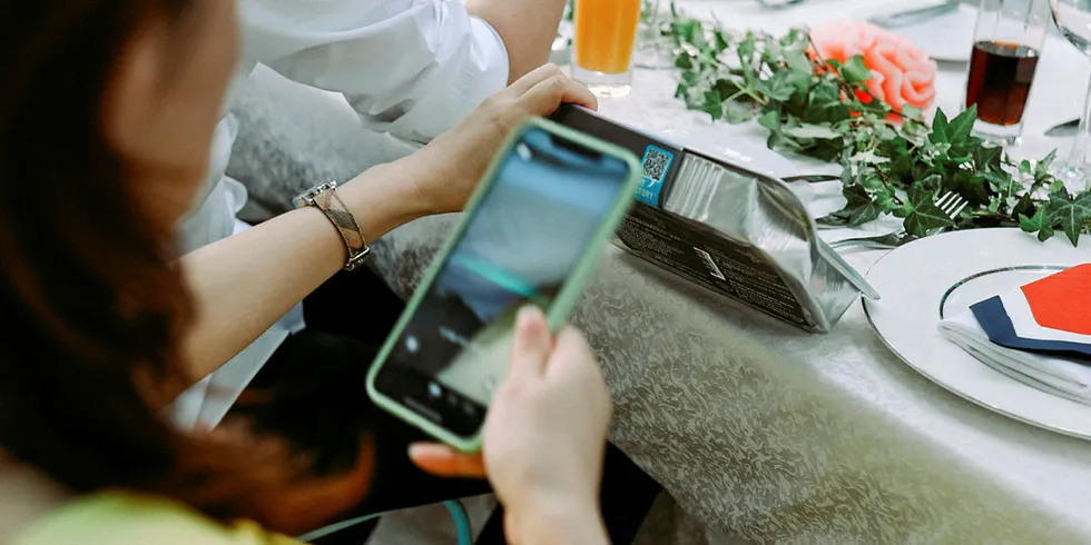 MOBILE USE: By using a QR code, Chinese consumers can learn more about seafood products from Norway.