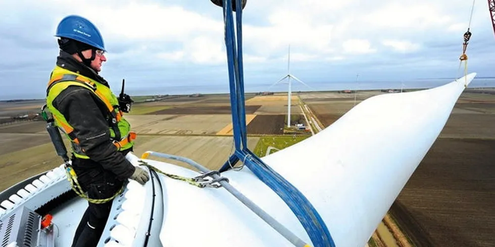 GE dominates the US onshore wind scene.