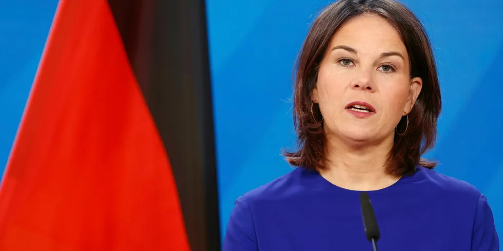 German foreign minister Annalena Baerbock.