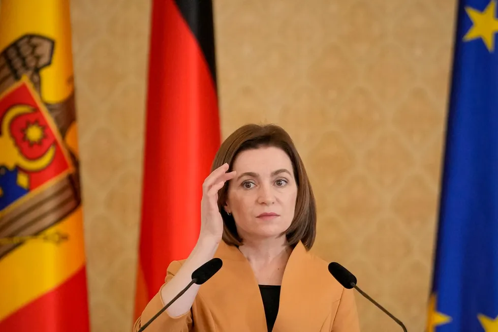 Moscow calling: Moldova's President Maia Sandu.