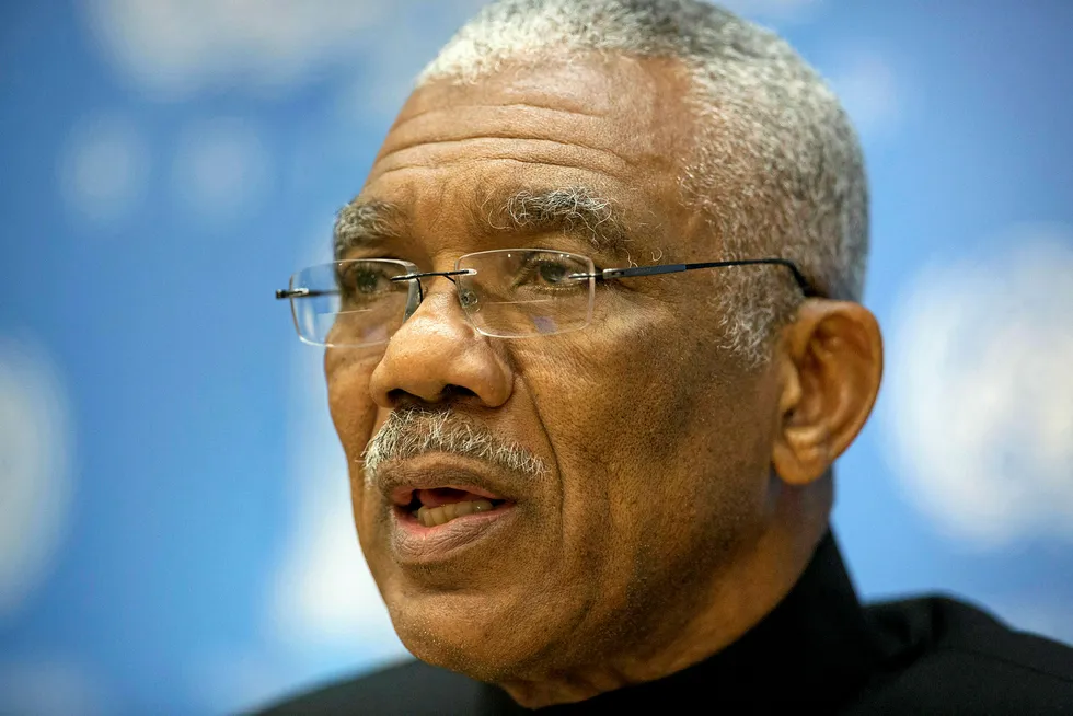 Agreement: Guyana President David Granger