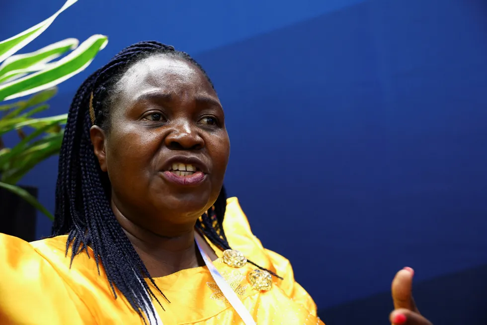 Decisions needed: Ugandan Energy Minister Ruth Nankabirwa speaking in South Africa last year.