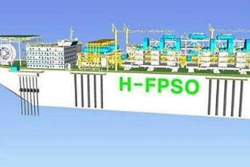 Artist's impression: the hydrogen FPSO